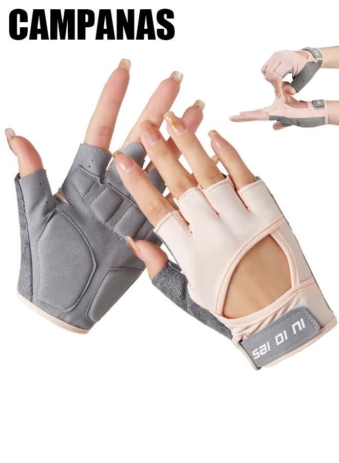 CAMPANAS Gym Hand Gloves with Anti-Skid and Wear-Resistant , Weight Lifting Gloves, Breathable Excercise Gloves, Gym Gloves for Cross Training, Workout, Cycling (M） - Image 2