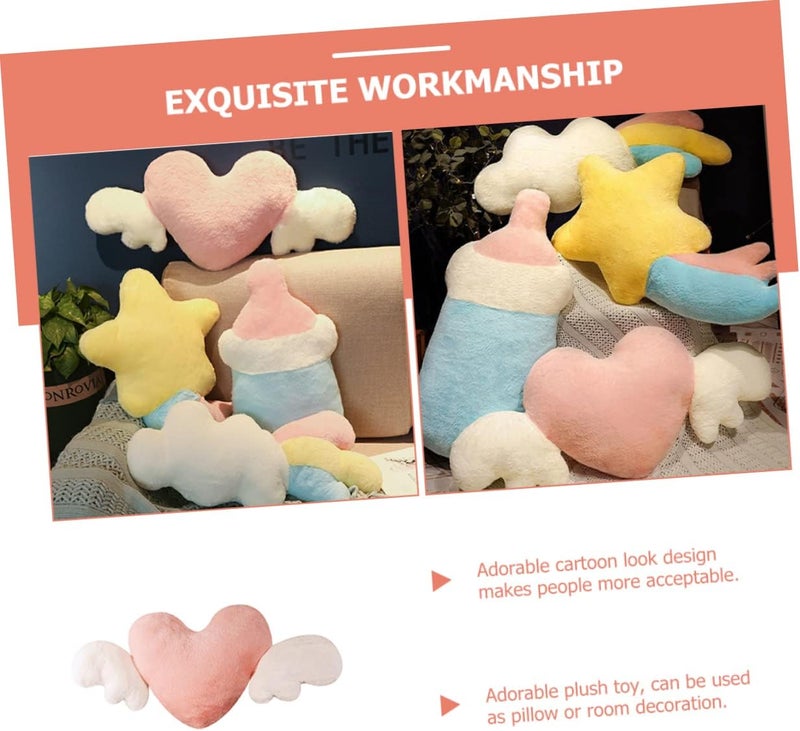 VOSAREA Heart Shape Plush Pillow for Soft Stuffed for Versatile Throw Pillow for Room Decor Birthday and Cozy Sleep Companion - Image 3
