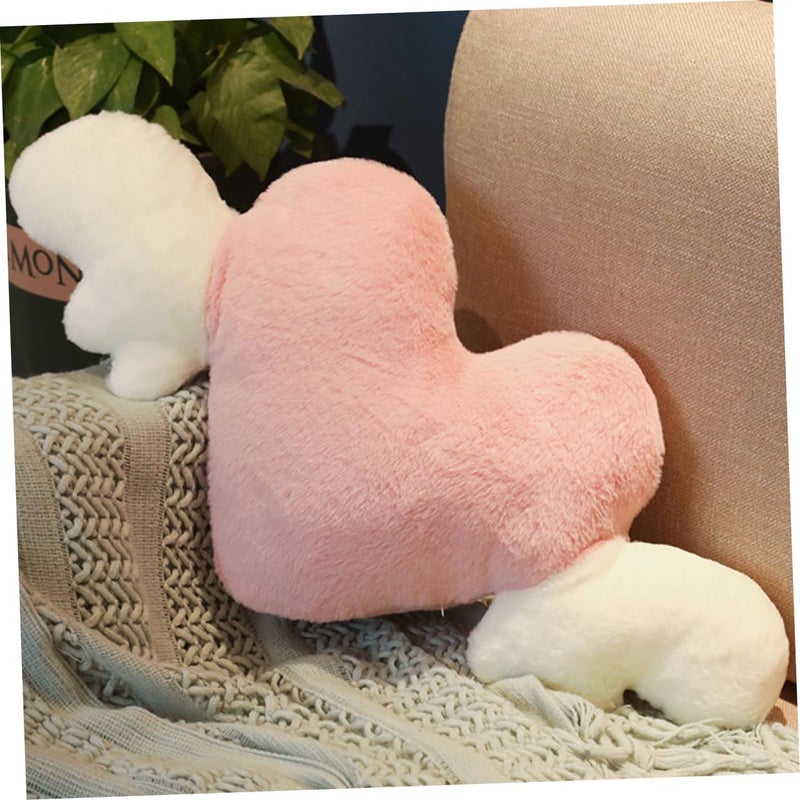 VOSAREA Heart Shape Plush Pillow for Soft Stuffed for Versatile Throw Pillow for Room Decor Birthday and Cozy Sleep Companion - Image 4