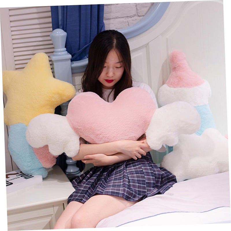VOSAREA Heart Shape Plush Pillow for Soft Stuffed for Versatile Throw Pillow for Room Decor Birthday and Cozy Sleep Companion - Image 5