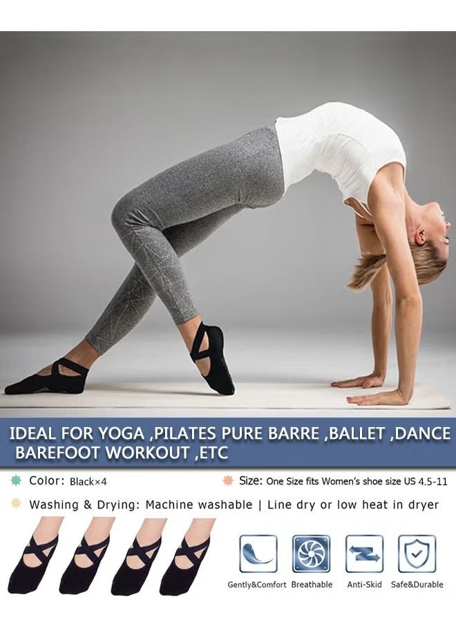 اسرلي وايت جوارب قطنية لليوغا - Image 2