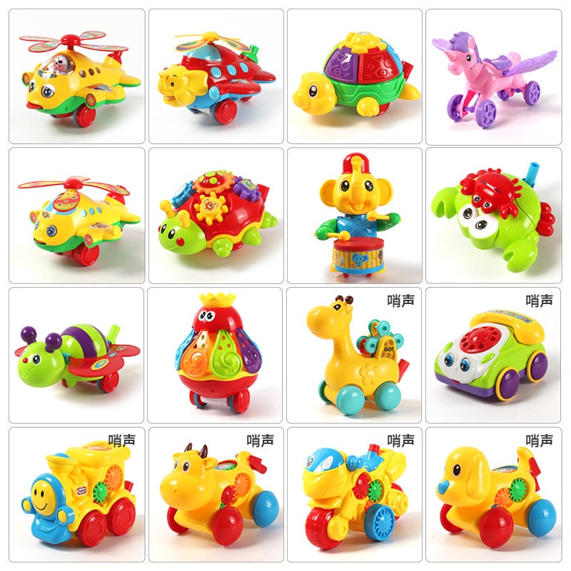 Wholesale Street Stall Popular New Cartoon Airplane Dog Large Cartoon Walker One Piece Drop Shipping Hand Push Animal Toys - Image 3