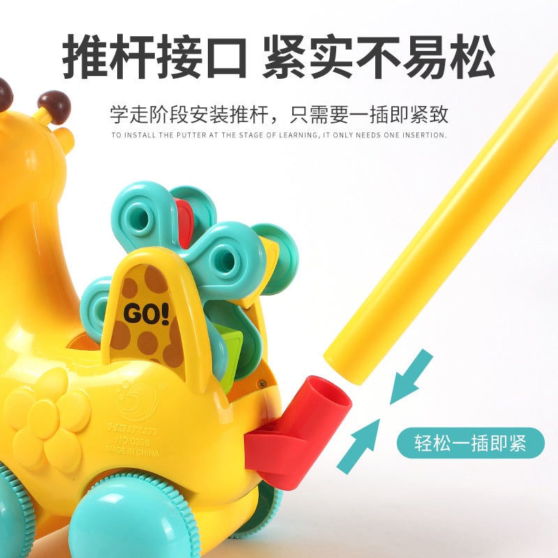 Wholesale Street Stall Popular New Cartoon Airplane Dog Large Cartoon Walker One Piece Drop Shipping Hand Push Animal Toys - Image 4