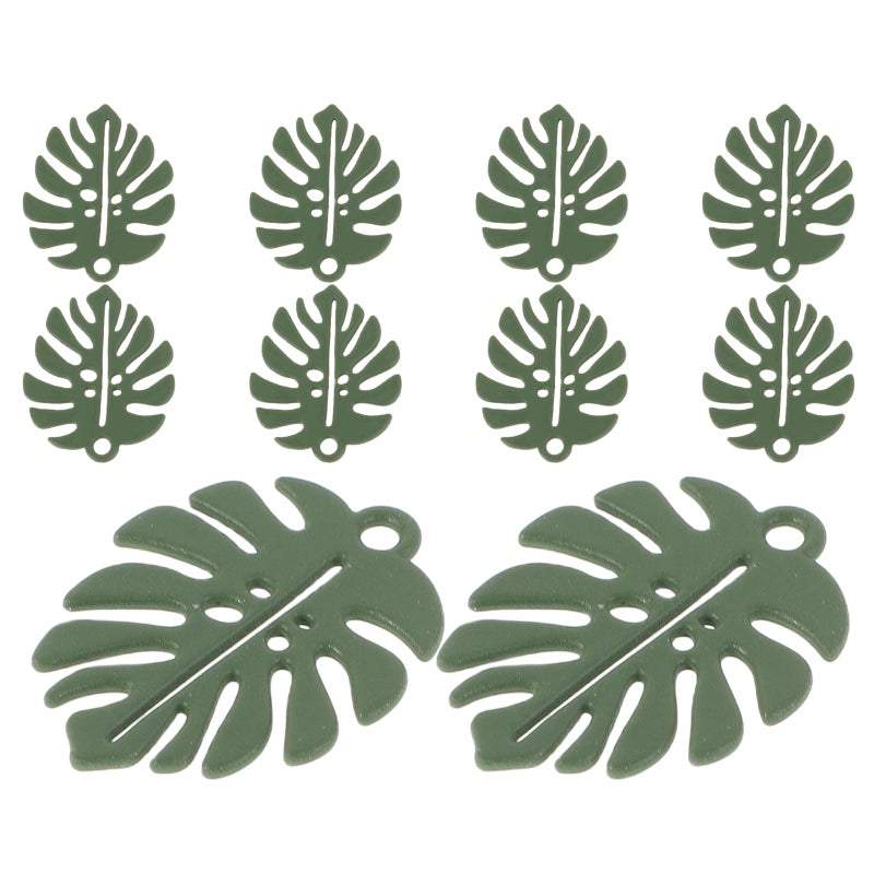 10pcs Alloy Leaf Charms Jewelry Making Pendants Diy Crafts Unique Leaf Beads Vintage Leaf Charms For Necklaces Bracelets - Image 4