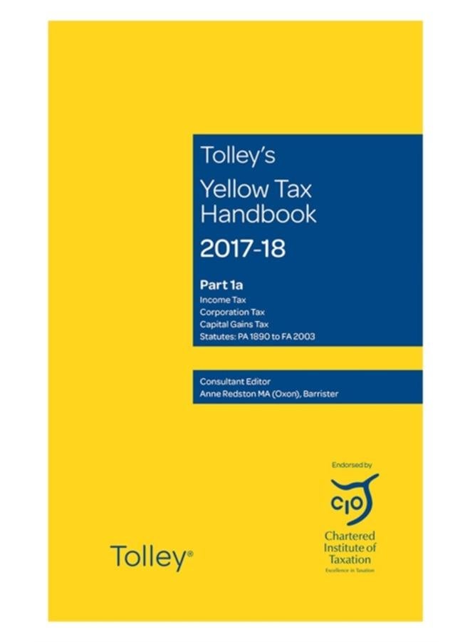 Tolley's Yellow Tax Handbook 2017-18 