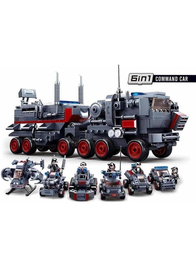 Sluban Space War-Command Vehicle 6Into1 557Pcs 6+ - Image 2