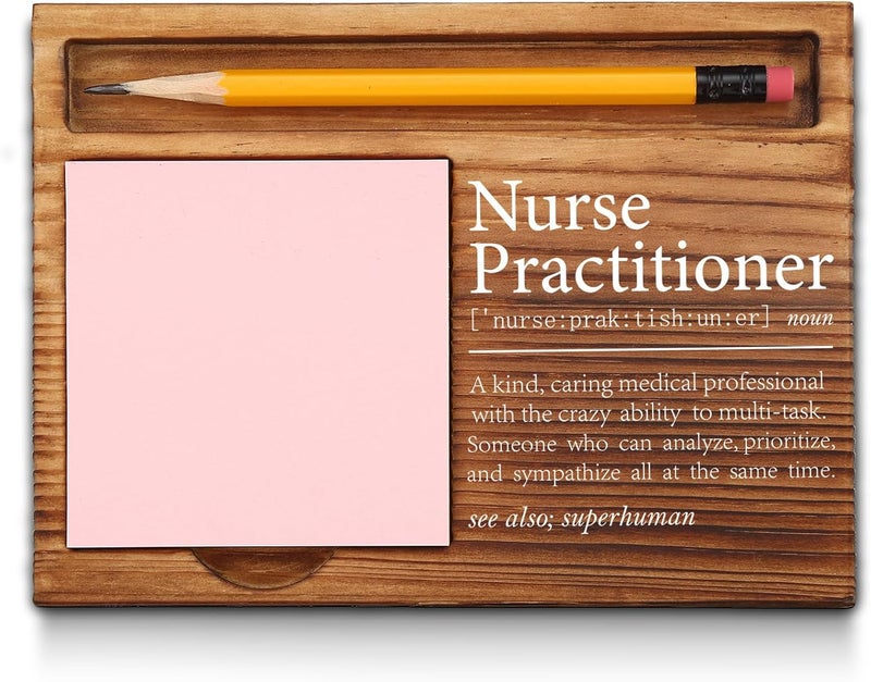 akeke Nurse Practitioner Gifts for Women, Men, Nurse Practitioner Week Gifts, Nurse Practitioner Office Decor, Appreciation Thank You Gifts for Nurse Practitioner NP Self-Stick Note Pad Holders GAA42 - Image 1