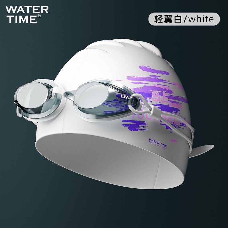 WATERTIME نظارات السباحة السباقية ووتر تايم – بتقنية البلازما، مقاومة احترافية للضباب والماء، عدسات عالية الوضوح، معتمدة من الاتحاد الدولي للسباحة (FINA) للرجال والنساء - Image 1
