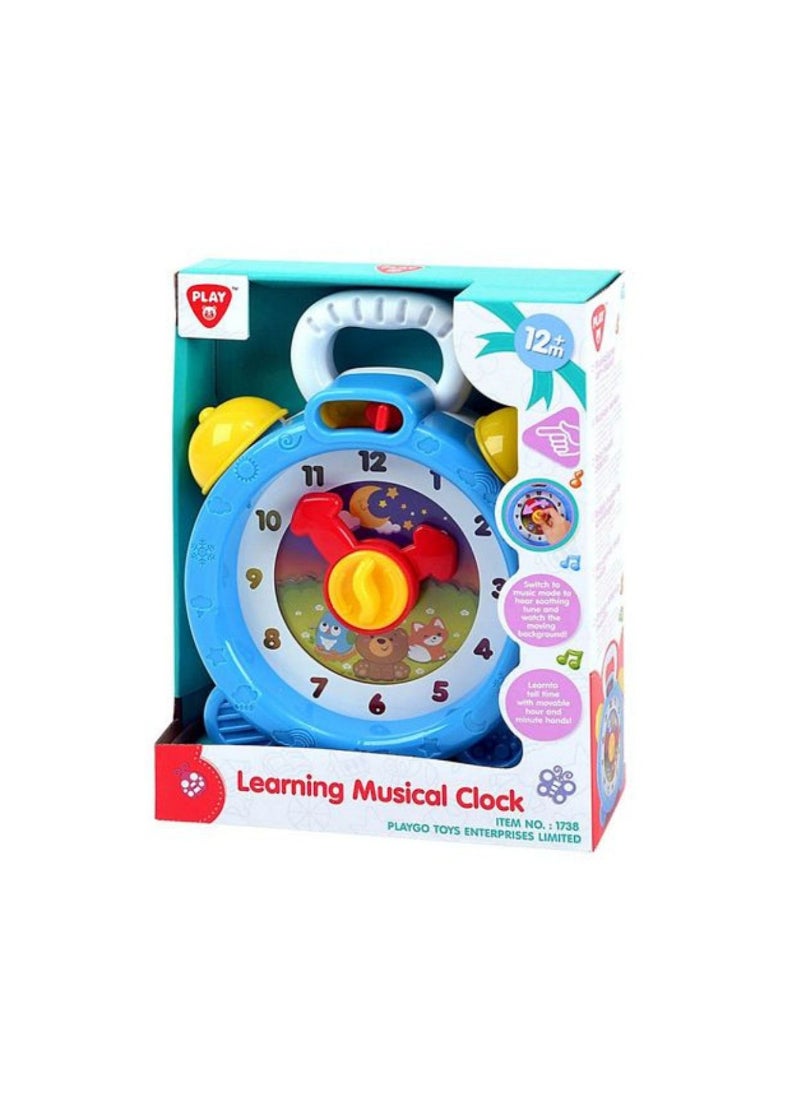 Playgo Learning Musical Clock Multicolour | Educational Toy