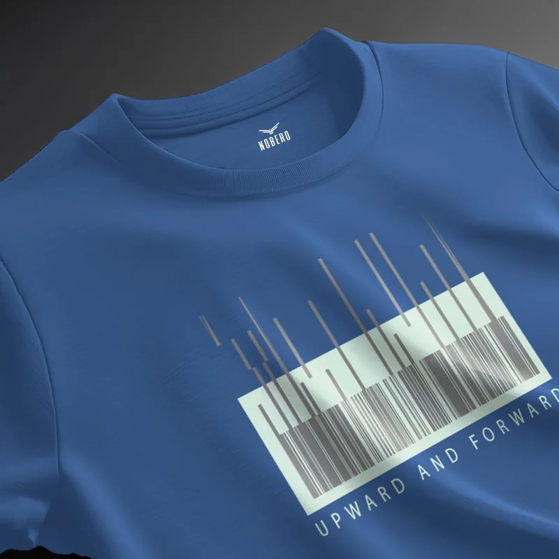 نوبيرو Graphic Print Oversized T-Shirt for Men