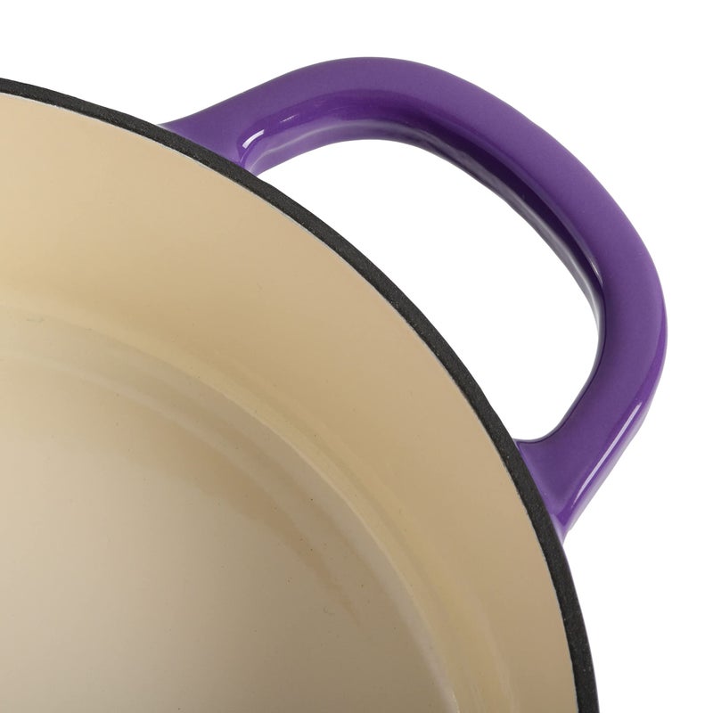 Crock-Pot Artisan Enameled Cast Iron Braiser W/Lid, 5 Quart, Lavender Purple - Image 5