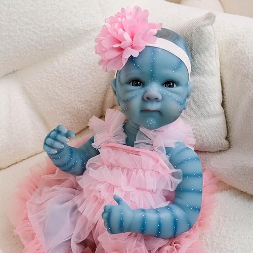 Zero Pam Avatar Reborn Baby Dolls Silicone Full Body 18 Inch Realistic Baby Dolls Girl Silicone Reborn Girl Doll Real Looking Avatar Babies for Girls Toys - Image 5