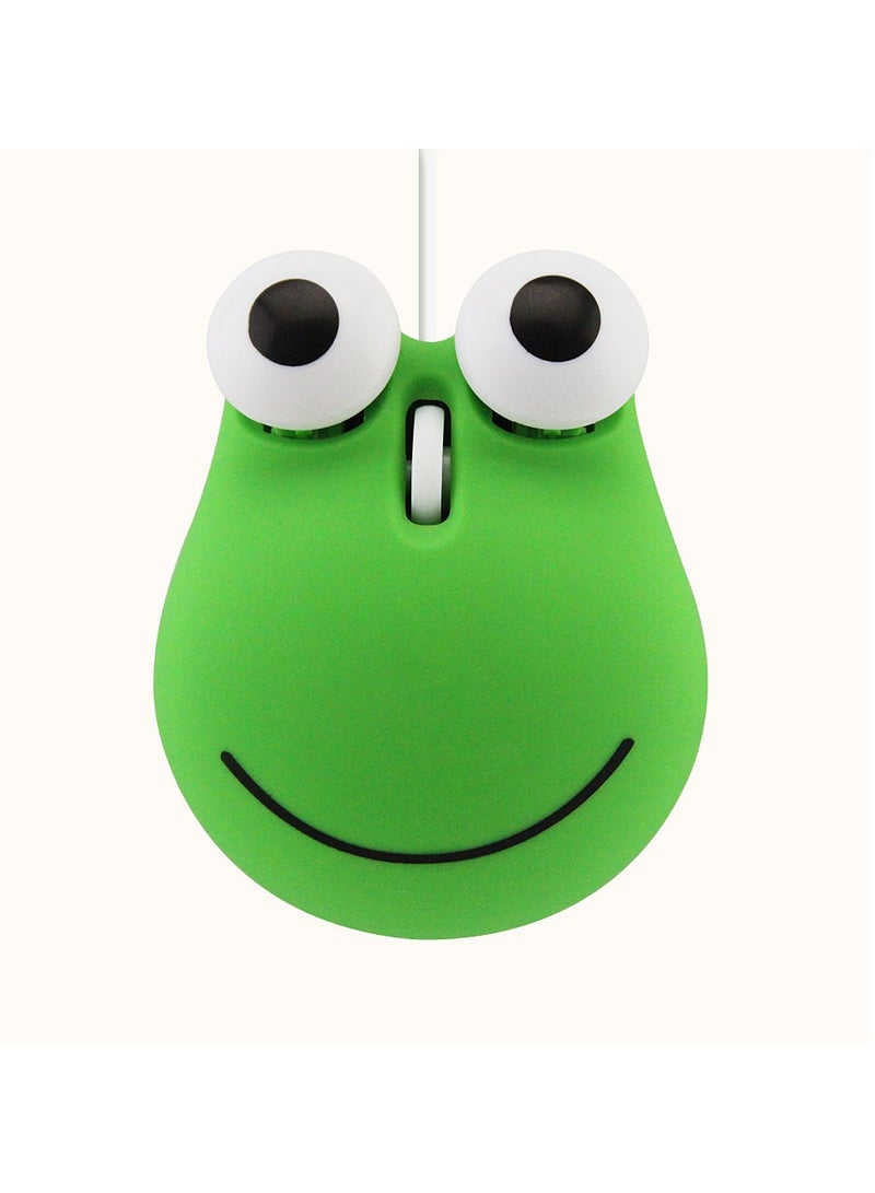 AROAQ Frog Gaming Mouse, Easy To Use USB Wire Mouse, Comfortable Grip Durable Gaming Mouse, 3D Cartoon Responsive Clicks Funny Mini Mouse For Computer Laptop, (1pc, Green) - Image 1