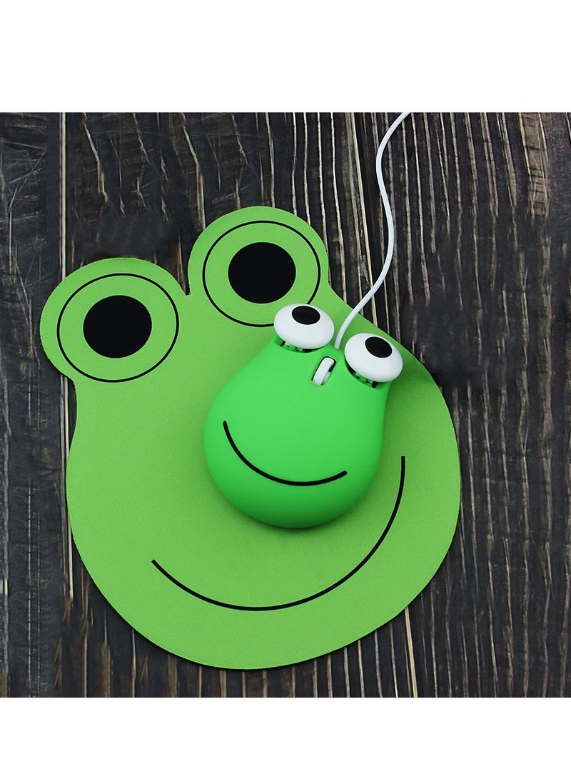 AROAQ Frog Gaming Mouse, Easy To Use USB Wire Mouse, Comfortable Grip Durable Gaming Mouse, 3D Cartoon Responsive Clicks Funny Mini Mouse For Computer Laptop, (1pc, Green) - Image 3