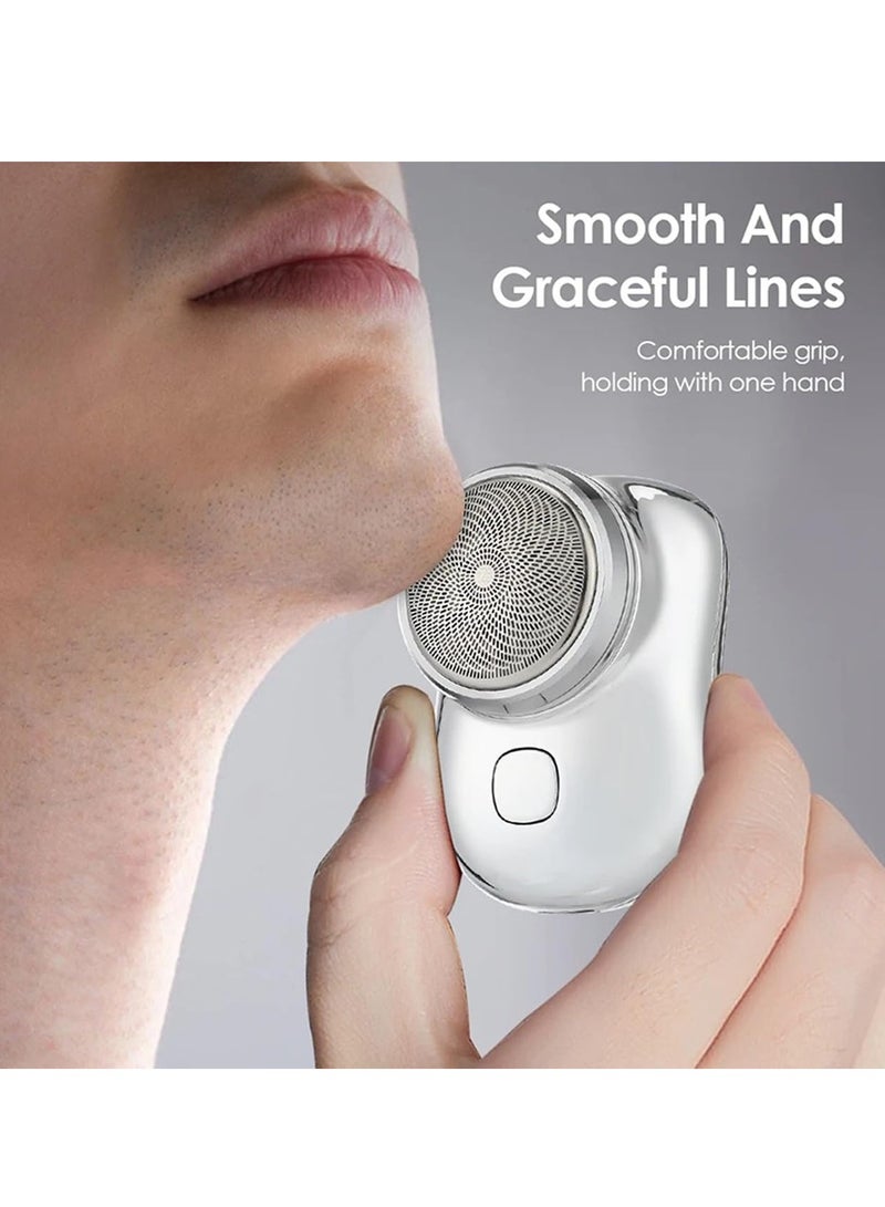 Mini Electric Razor for Men, USB Rechargeable, Wet and Dry Shaving, One-Button Operation, Essential for Home, Car, and Travel Shaving Needs - Image 5