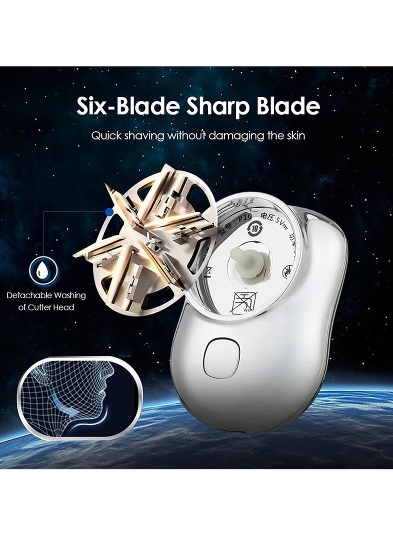 Mini Electric Razor for Men, USB Rechargeable, Wet and Dry Shaving, One-Button Operation, Essential for Home, Car, and Travel Shaving Needs - Image 2