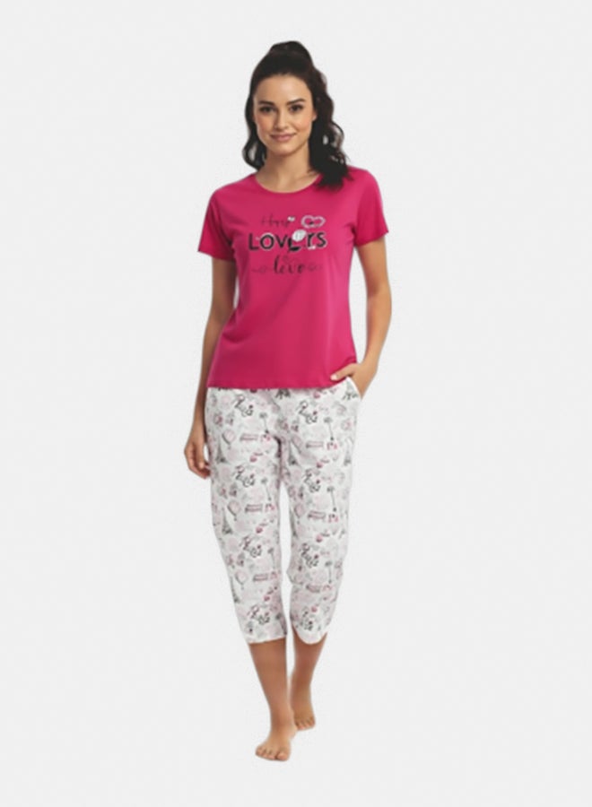 Carina Cookies Love is Here Graphic Pyjama Set - Image 1