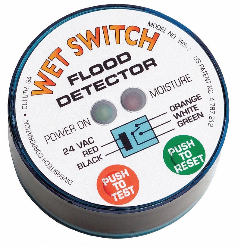Diversitech Wet Switch Flood Detector, 8" x 1.55" x 9.6" (WS-1) - Image 1