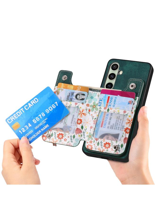 erorex Case For Samsung Galaxy A56 5G Retro Painted Zipper Wallet Back Phone Case - Image 4