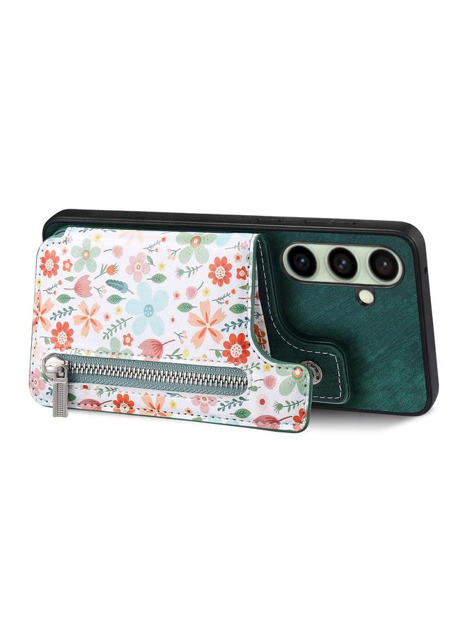 erorex Case For Samsung Galaxy A56 5G Retro Painted Zipper Wallet Back Phone Case - Image 3