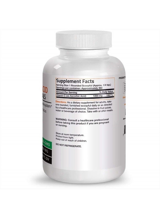 Bronson Vitamin C Powder Pure Ascorbic Acid Soluble Fine Non GMO Crystals – Promotes Healthy Immune System and Cell Protection – Powerful Antioxidant - 1 Pound (16 Ounces) - Image 2