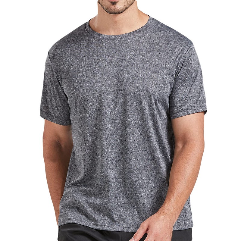 AKAWOOKO 5 Pack Men's Dry Fit T Shirts, Athletic Running Gym Workout Short Sleeve Tee Shirts for Men (US, Alpha, XX-Large, Regular, Regular, Set 1) - Image 3