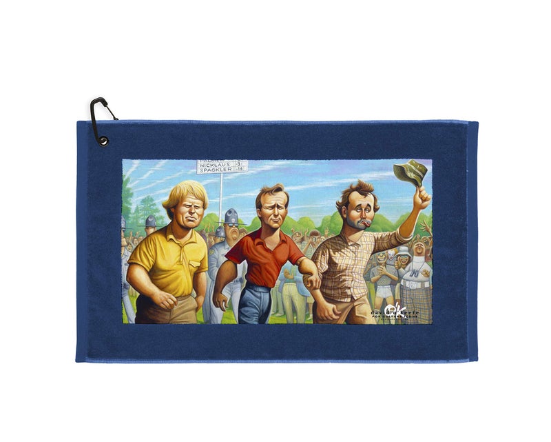 Devant Sport Towels منشفة ديفانت الرياضية مجموعة كاديشاك: كارل سباكلر، 16" × 25"، حافة زرقاء - Image 2