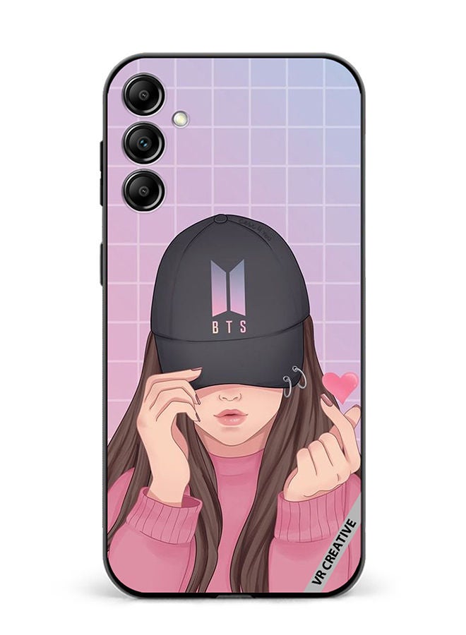 VR CREATIVE Protective Case Cover For Samsung Galaxy A14 5G/A14 Bts Cap Girl Design Multicolour - Image 1