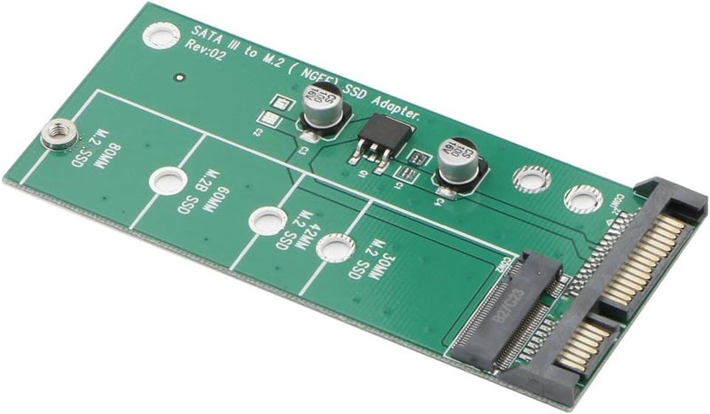 NewZoll AD905A SATA III 3 to M2 NGFF SSD 75 pin Connector Converter Adapter Components Card  - Image 1