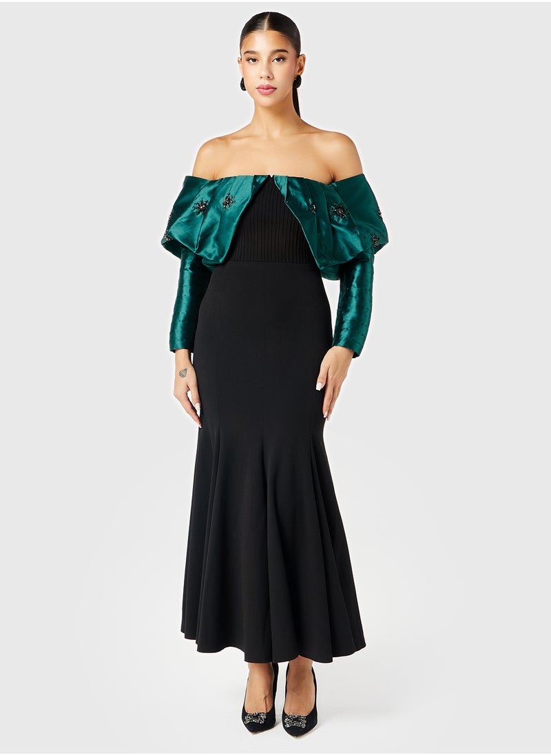 Threadz by Ajooni Bardot Sequin Dress  - Image 1