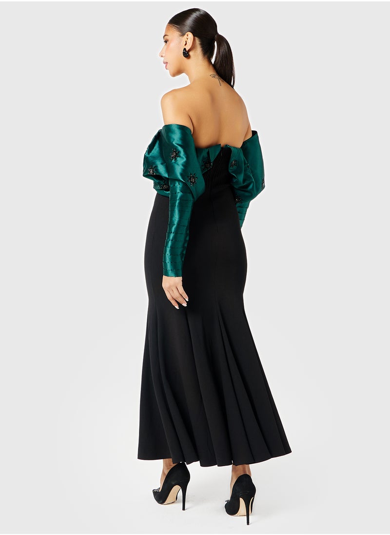 Threadz by Ajooni Bardot Sequin Dress  - Image 2