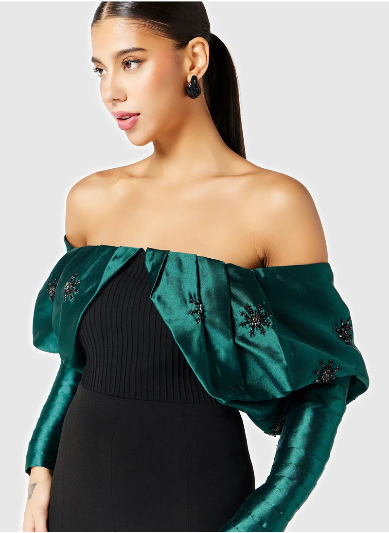 ثريدز باي اجوني Bardot Sequin Dress