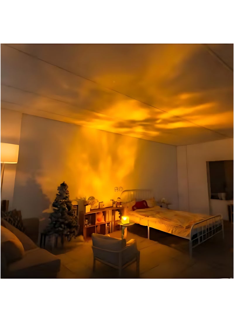 Ocean Wave Projector Light | 16-Color Luminor Cube Lamp & App Remote | 3D Holographic Water Ripple | Romantic Ambient Lighting for Child's Room, Meditation Relaxation, Night Light | 1-Pack - Image 4