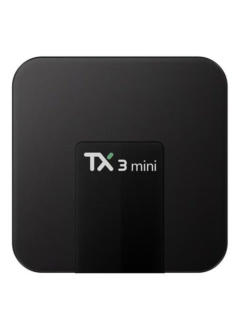 TX3 Mini Android TV Box | Wi-Fi Media Player with HD 4K Video & Android 7.1 OS | Smart Streaming TV Box for Entertainment | Compact Design - TX3 Mini Black