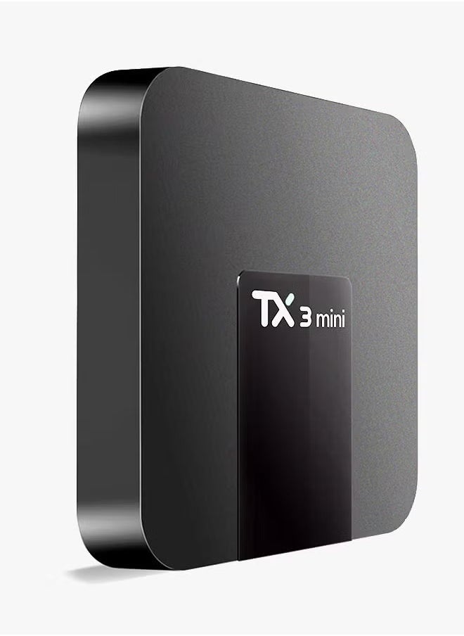 JAJEEK - TX3 Mini Android TV Box | Wi-Fi Media Player with HD 4K Video & Android 7.1 OS | Smart Streaming TV Box for Entertainment | Compact Design - TX3 Mini Black - Image 1