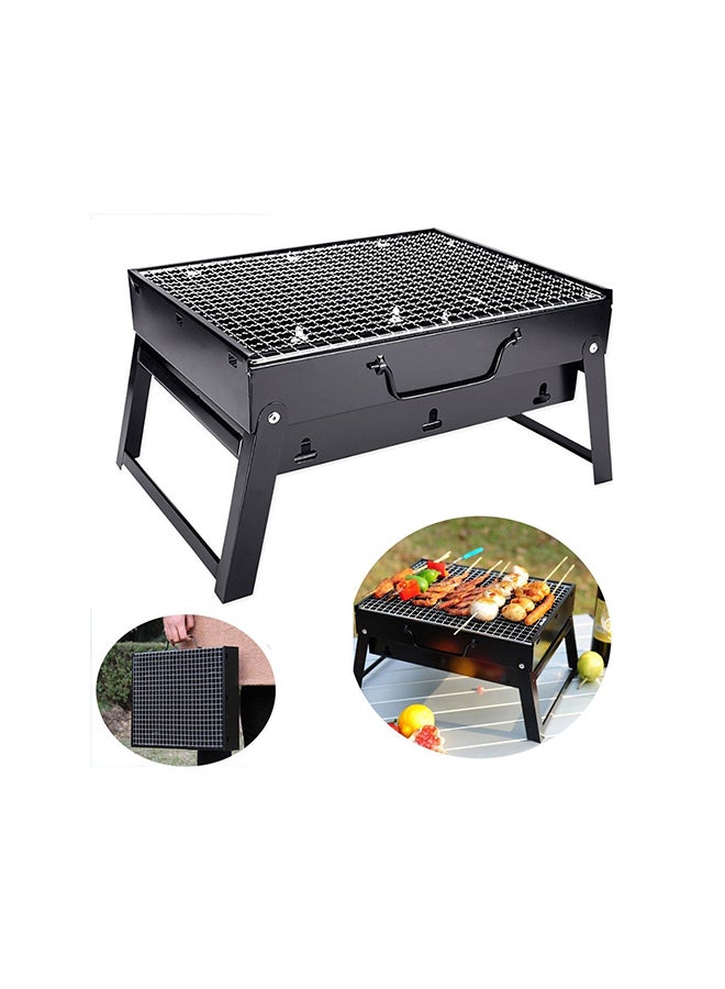 Portable Black Charcoal Grill - 36X10.5X28cm - Image 5