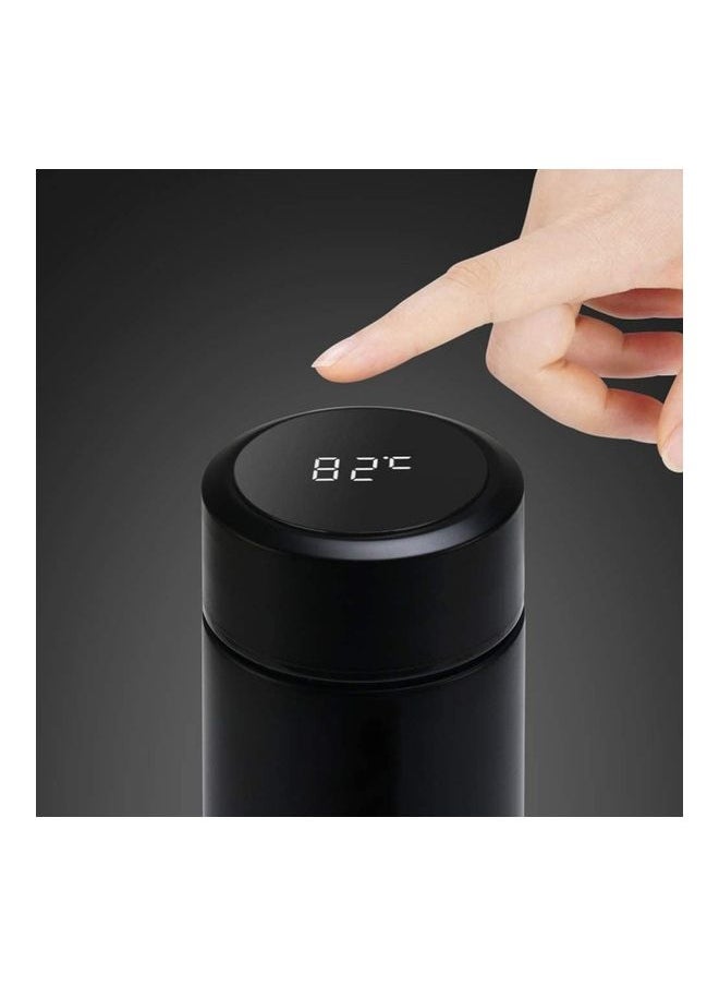 Intelligent Temperature Display Vacuum Insulated Water Bottle Black