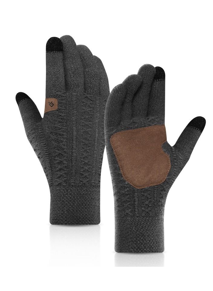 Golovejoy Men's Non-slip Fashion Casual Business Gloves 