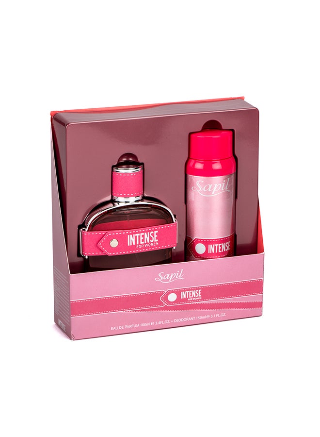 sapil عطر انتينس للنساء EDP 100ml+150ml Deodorant Gift Set - Image 1