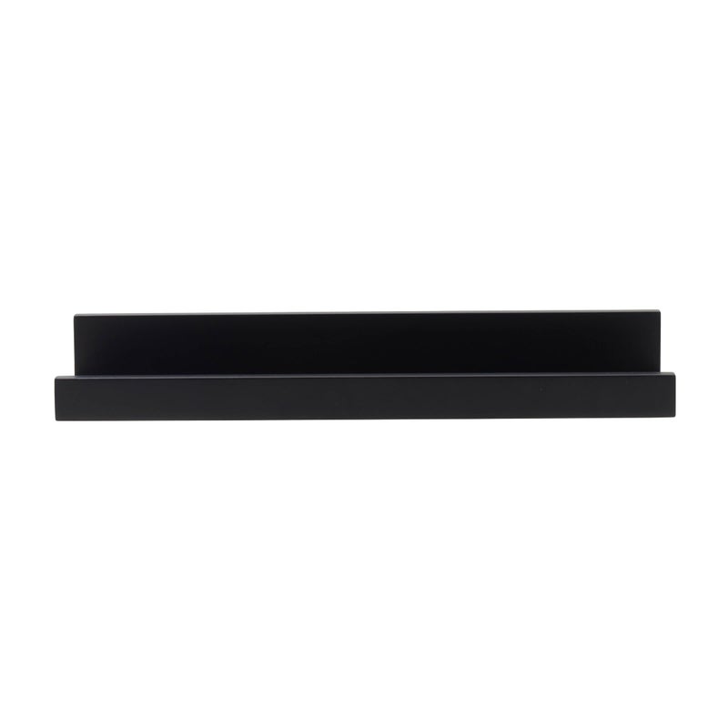 Melannco Floating Mdf Photo Ledge For Bedroom Living Room Bathroom Kitchen Nursery Set Of 2 14-Inch Black - Image 1