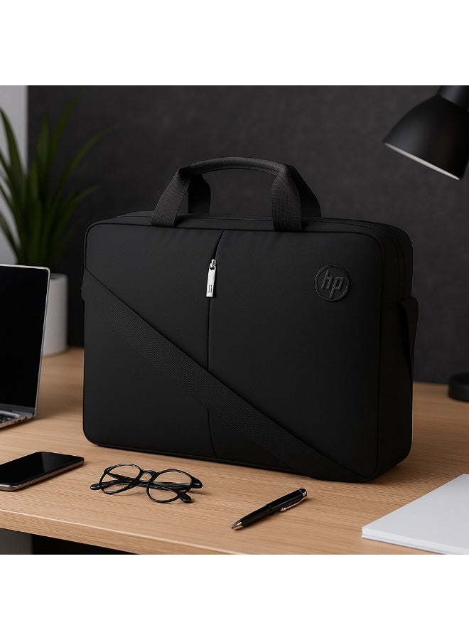 HP شنطة لاب توب حجم مناسب مبطنة مريحة لليد والكتف خامة عالية الجودة - قماش - اسود - Image 2