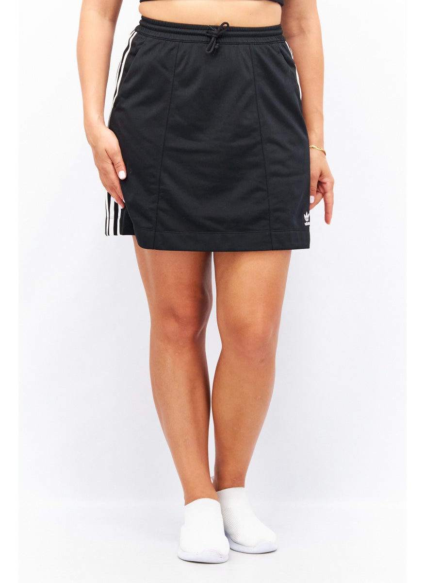 adidas Originals Women Sportswear Fit Brand Logo Training Skirt, Black/White  - Image 1