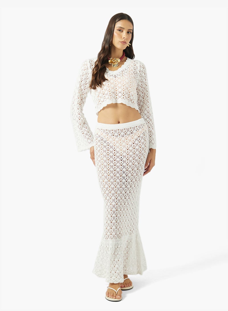 Soleira Crochet Top & Skirt Set - Image 1