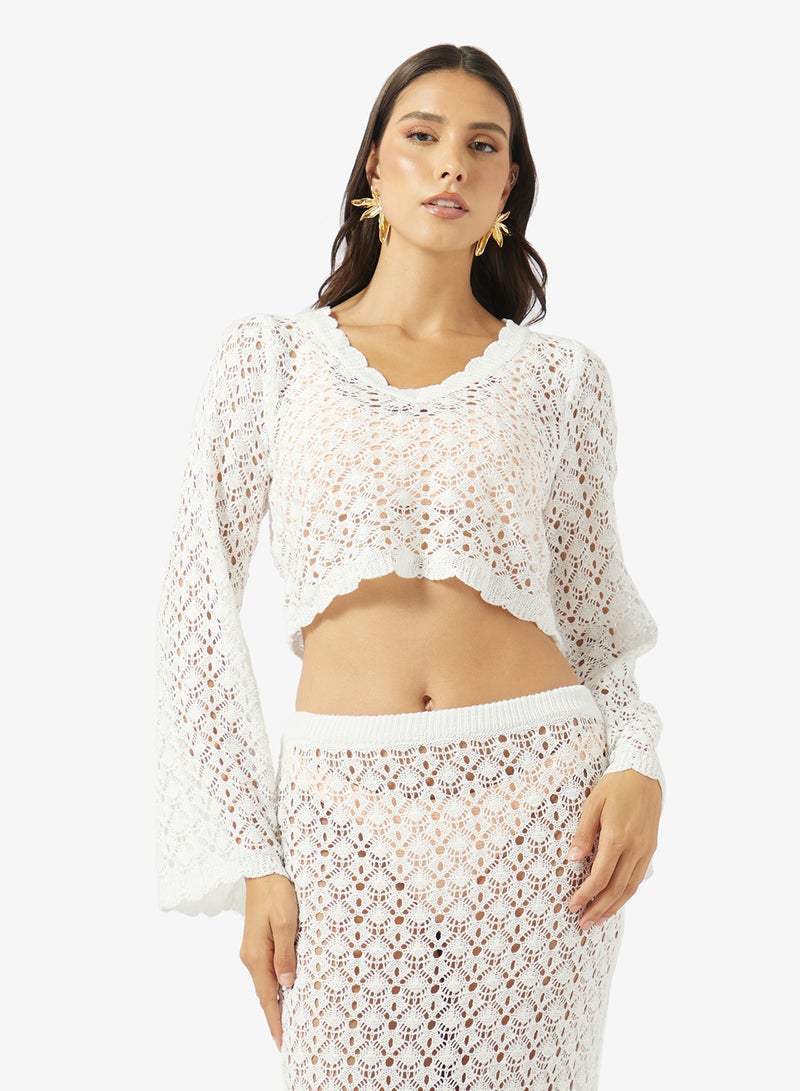 Soleira Crochet Top & Skirt Set - Image 3