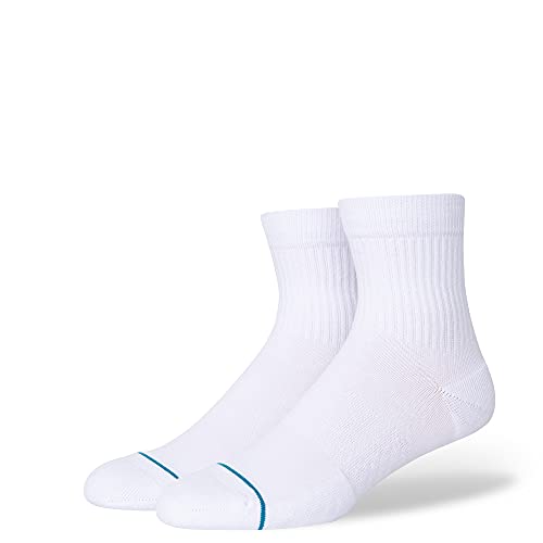 Stance Icon Quarter Socks (Large, White) - Image 5