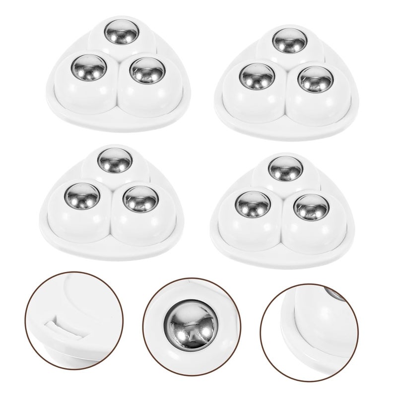 4Pcs Heavy Duty Self Adhesive Caster Wheels For Office Chairs Kitchen Appliances Storage Boxes - Image 4