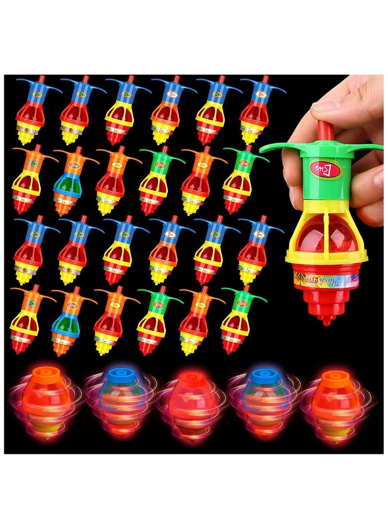 NYVIO Party Favors For Kids Birthday Giveaways- 20Pcs Led Spinning Top Glow In The Dark Return Gifts For Birthday Party Kids Birthday Gift Bulk/Mini Toys Boys And Girls Party Favors For Kids - Image 1