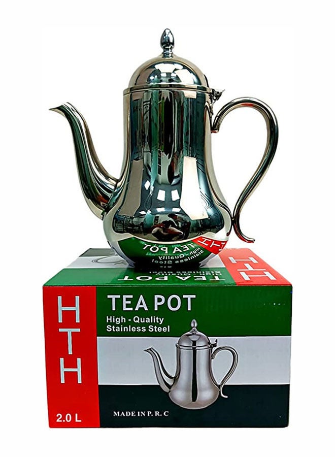 AKDC Stainless Steel Tea Kettle UAE Special Day Collection With Large Capacity - Tea Coffee Pot Ideal for Home Office & Hotel – Compact & Stylish Design with Heat Resistant Handle (1.2 Liter) - Image 5