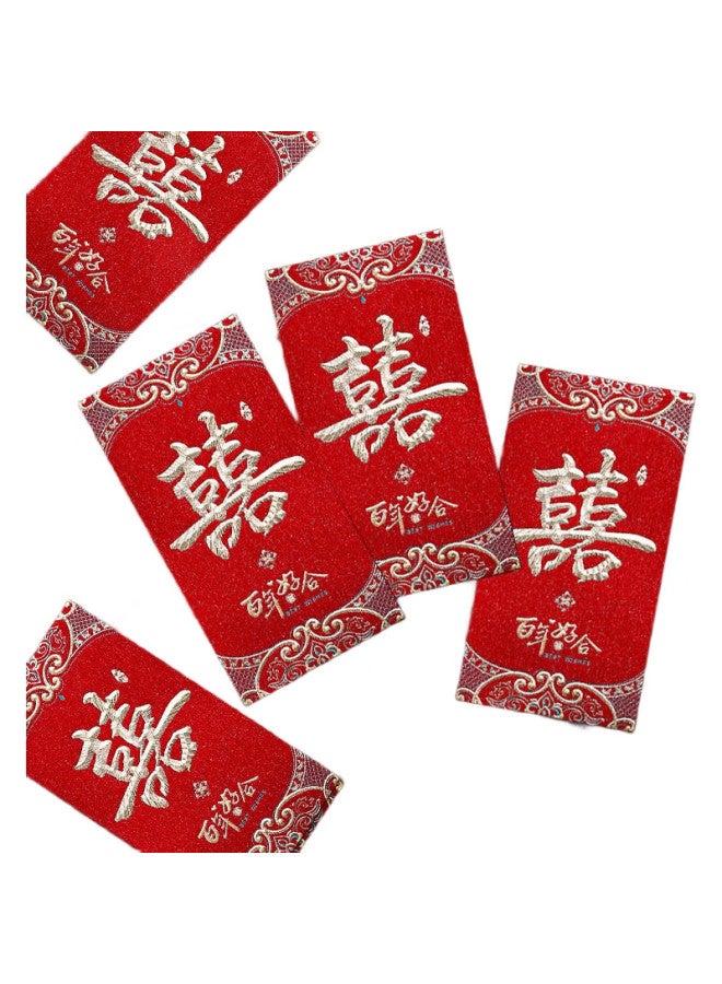 June Bride Wedding Red Envelopes, Wedding Supplies, Wedding Gift, Double Happiness Character, Lucky Money Envelopes, 18 Pieces - Image 3
