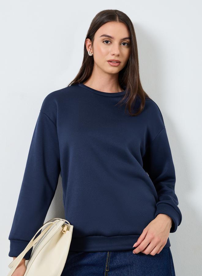 ستايلي سويت شيرت مزين بربطة شريطية - Image 3